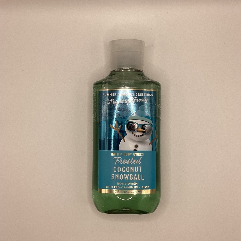 Bath‎ & Body Works Frosted Coconut Snowball Body Wash 10 fl oz New